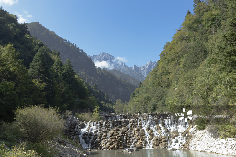 官鹅沟风光图片素材