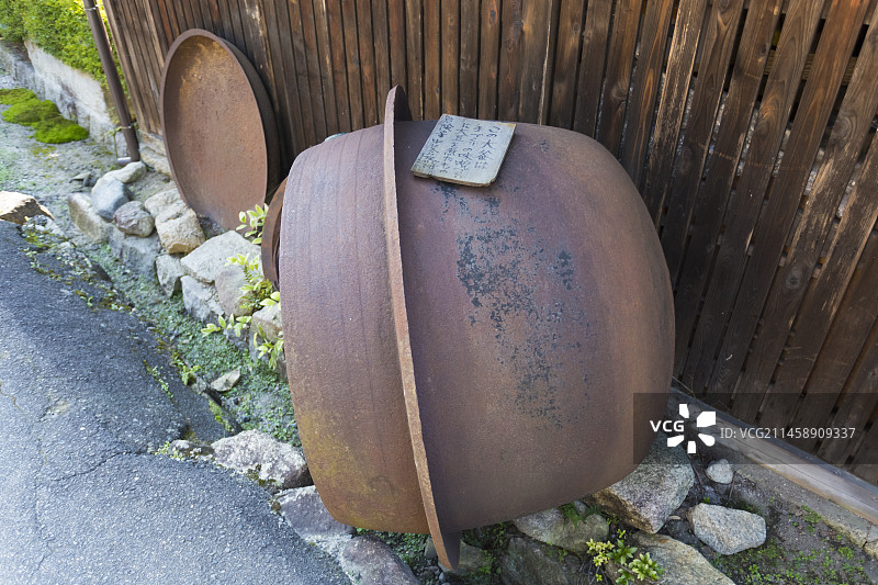 妻笼宿，日本长野县木曾郡南木曾町图片素材