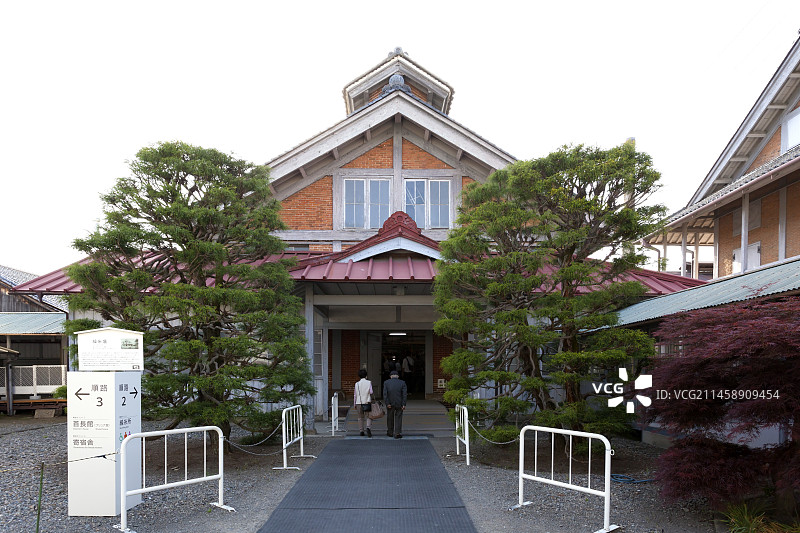 日本群马县富冈丝绸厂图片素材