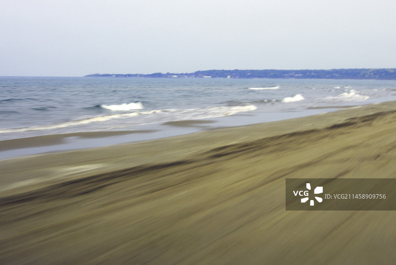 日本能登千里滨海滩航拍图片素材