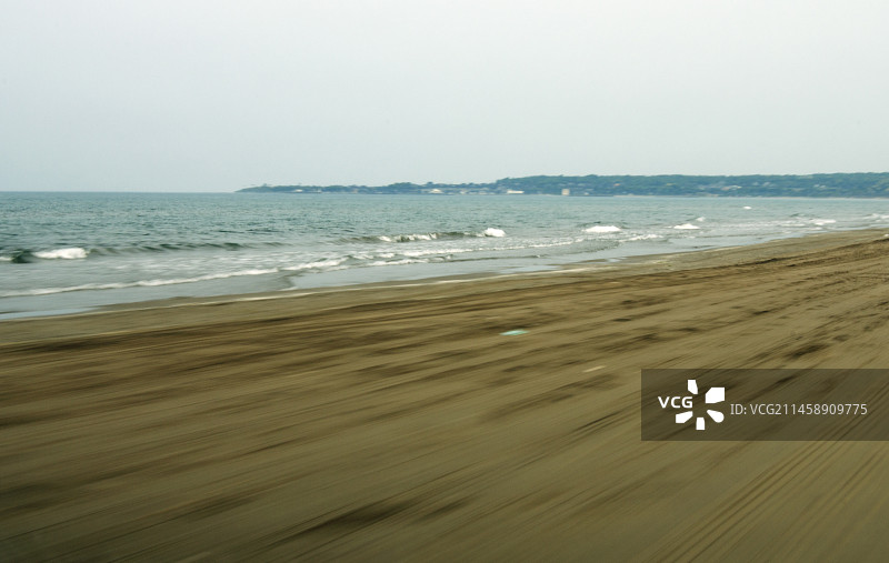 日本能登千里滨海滩航拍图片素材