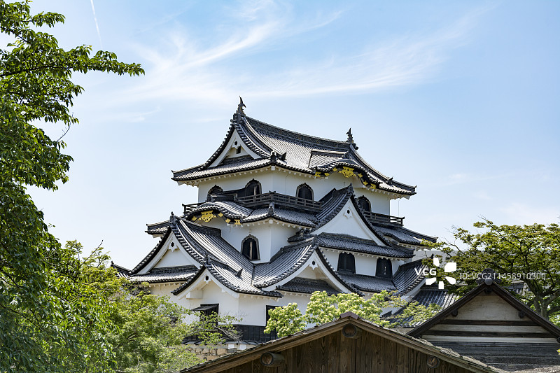 日本滋贺县彦根城图片素材