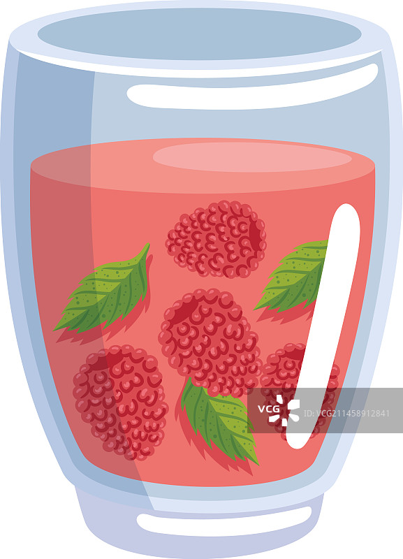 覆盆子水果饮品图片素材