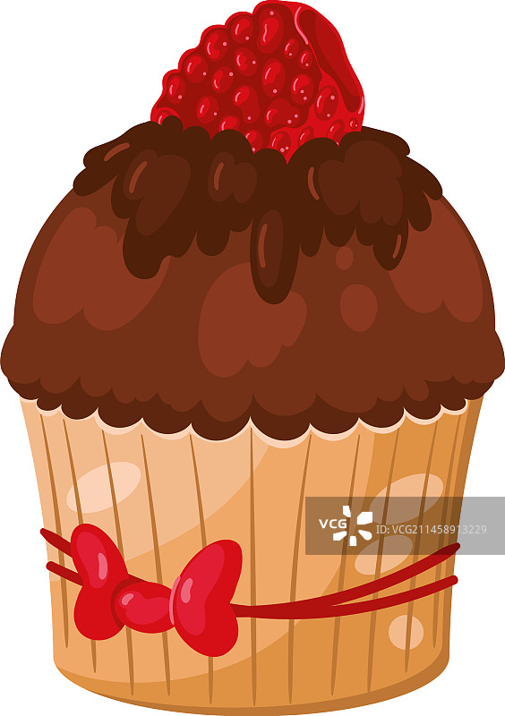 巧克力纸杯蛋糕甜点图标设计图片素材