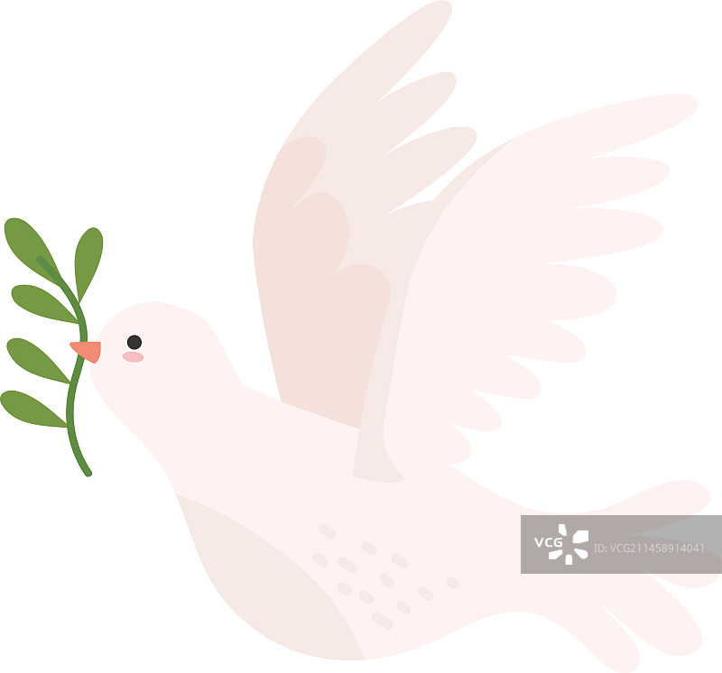 世界和平日鸽子与橄榄枝图片素材