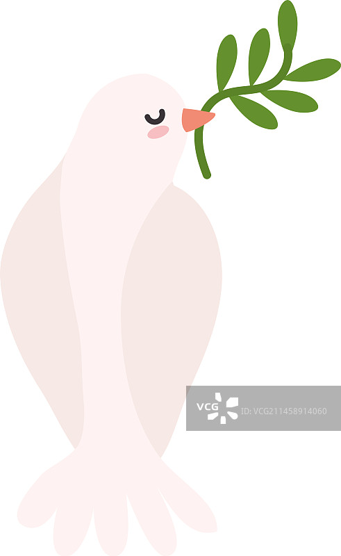 世界和平日与树枝图片素材