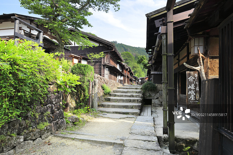 日本中山道妻笼宿图片素材
