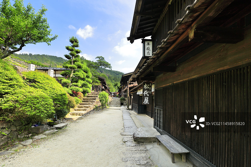 日本中山道妻笼宿图片素材