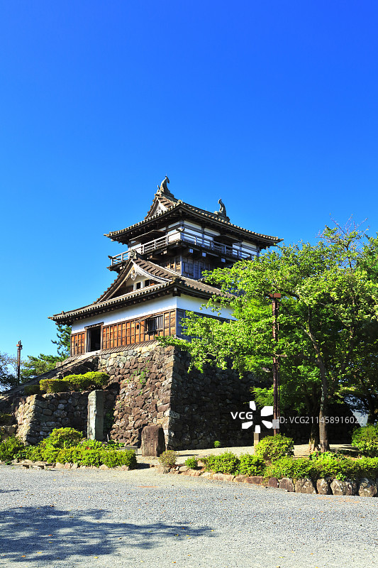 日本长野县松本市丸冈城天守阁图片素材