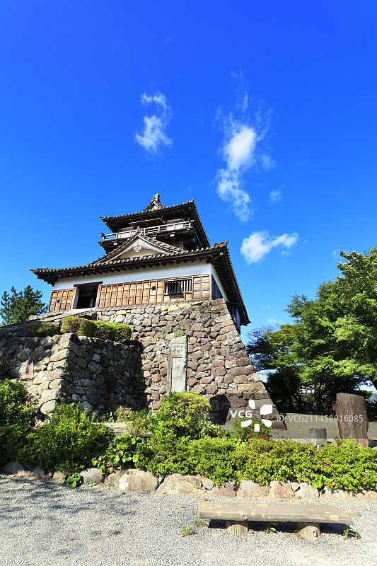 日本福井县坂井市丸冈城图片素材