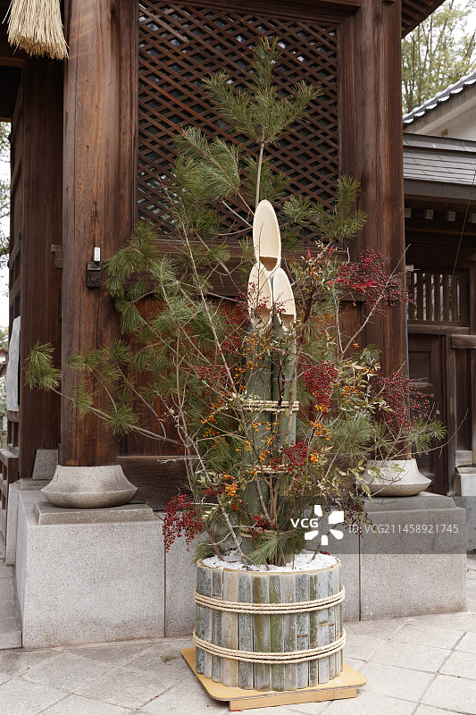 门松，日本福冈县北九州图片素材