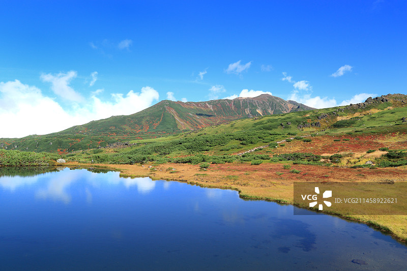秋季大雪山旭岳，日本北海道上川郡东川町图片素材