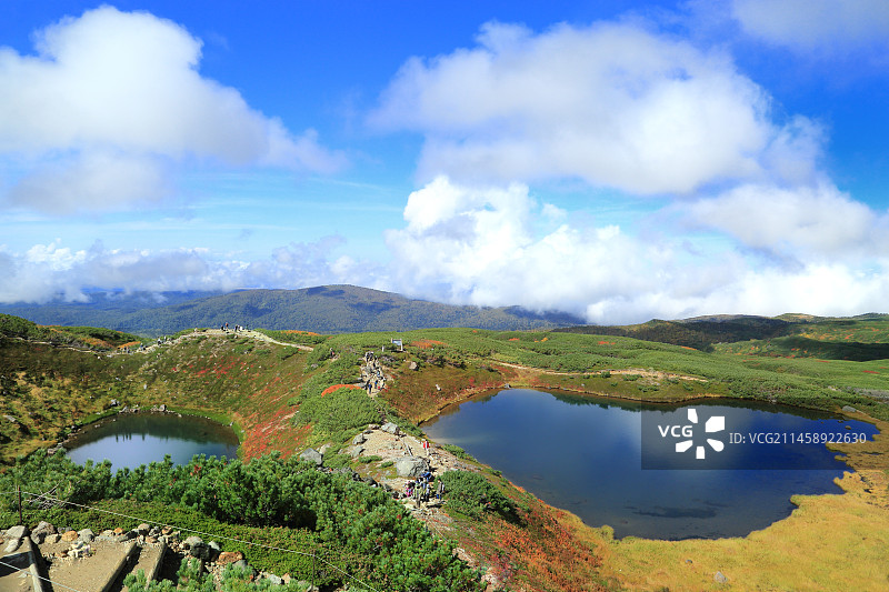 秋季大雪山旭岳，日本北海道上川郡东川町图片素材