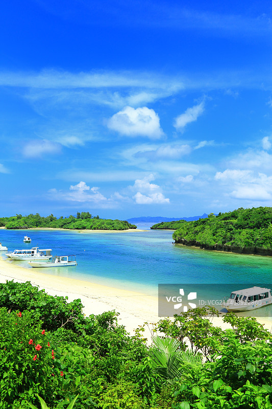 冲绳石垣岛川平湾风光图片素材