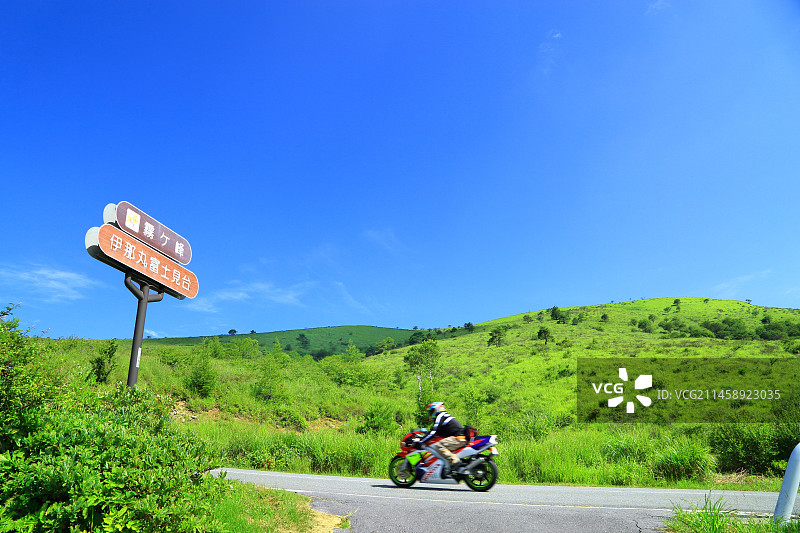 日本长野县茅野市雾峰高原和维纳斯线图片素材