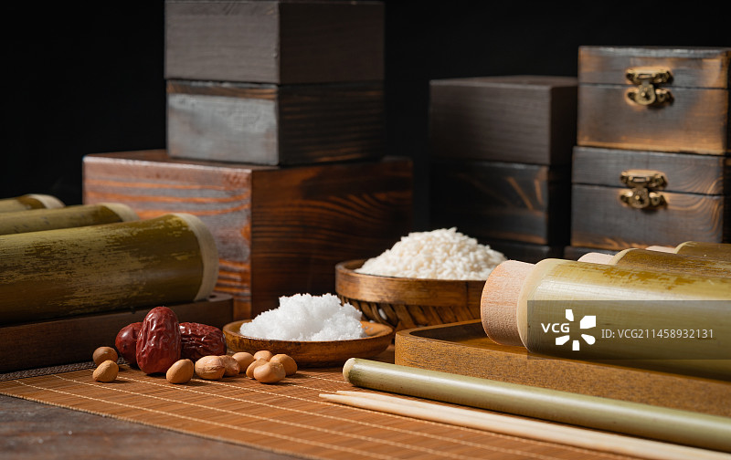 地方特色小吃竹筒饭图片素材