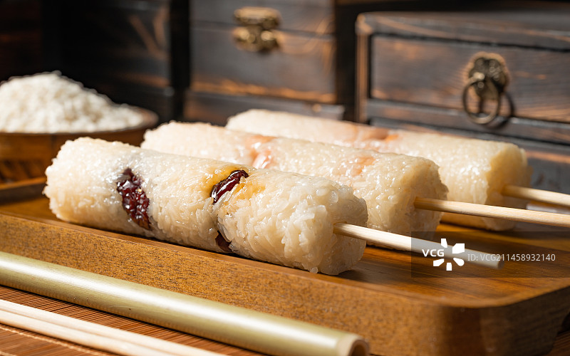 地方特色小吃竹筒饭图片素材