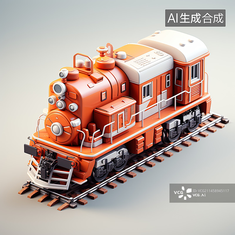 【AI数字艺术】卡通中世纪火车图片素材