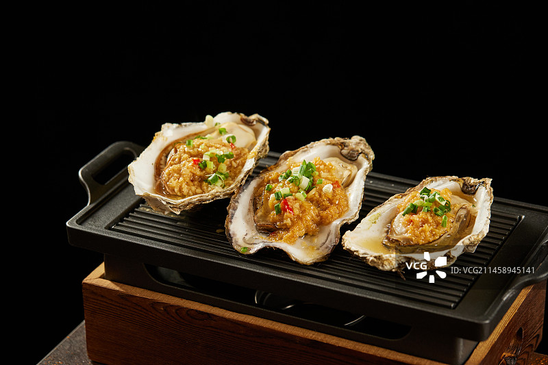 烤生蚝图片素材