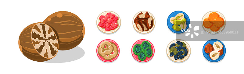 甜味健康零食干果图片素材