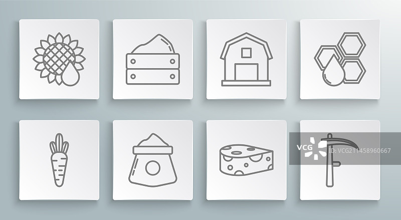 胡萝卜、装满收获的木箱和袋子图片素材
