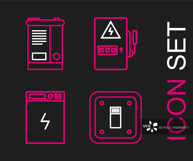 电灯开关充电宝组合图片素材