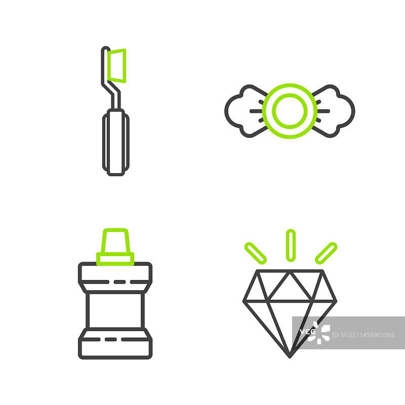钻石牙齿漱口水塑料瓶图片素材