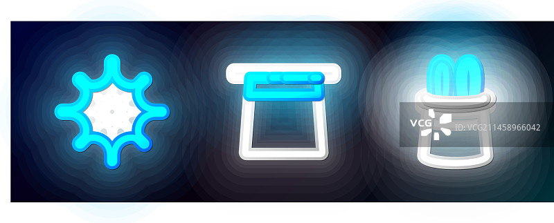 魔法帽兔子耳朵蜘蛛网线条图片素材