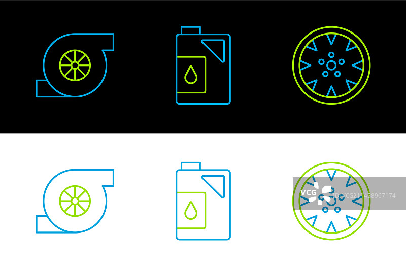 合金车轮汽车涡轮增压器图片素材