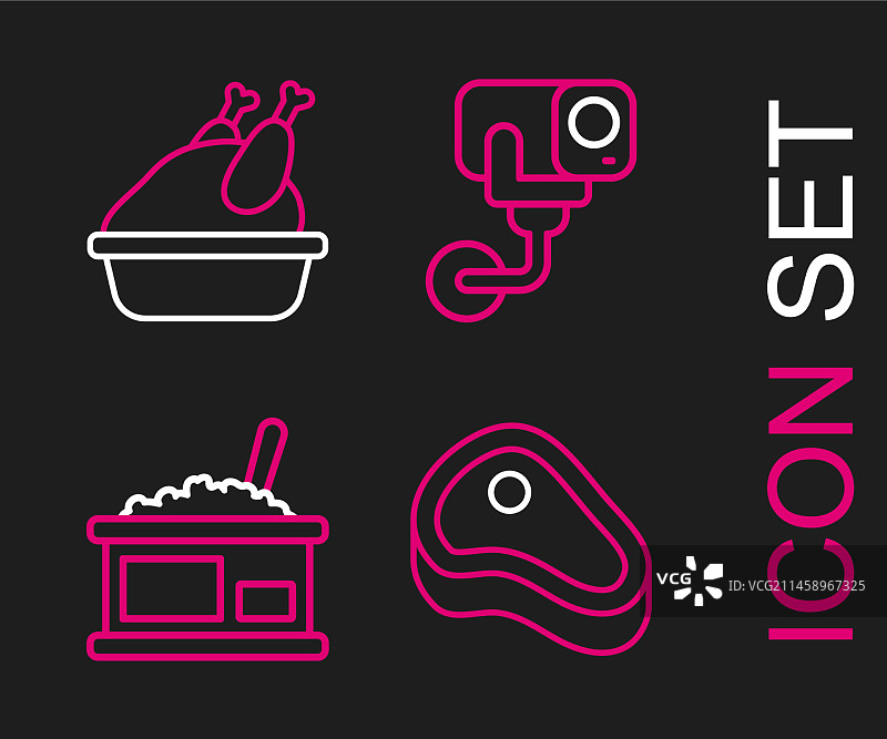 牛排肉鱼子酱罐头安全图片素材