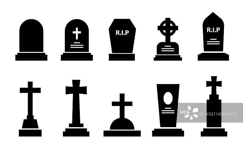 墓碑图标图片素材