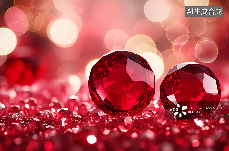 【AI数字艺术】红宝石壁纸图片素材