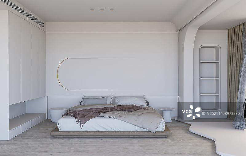 室内卧室空间背景图片素材