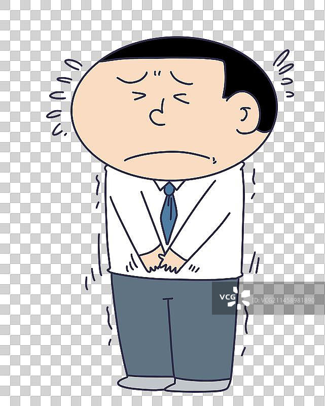 元素：紧张的公司职员图片素材