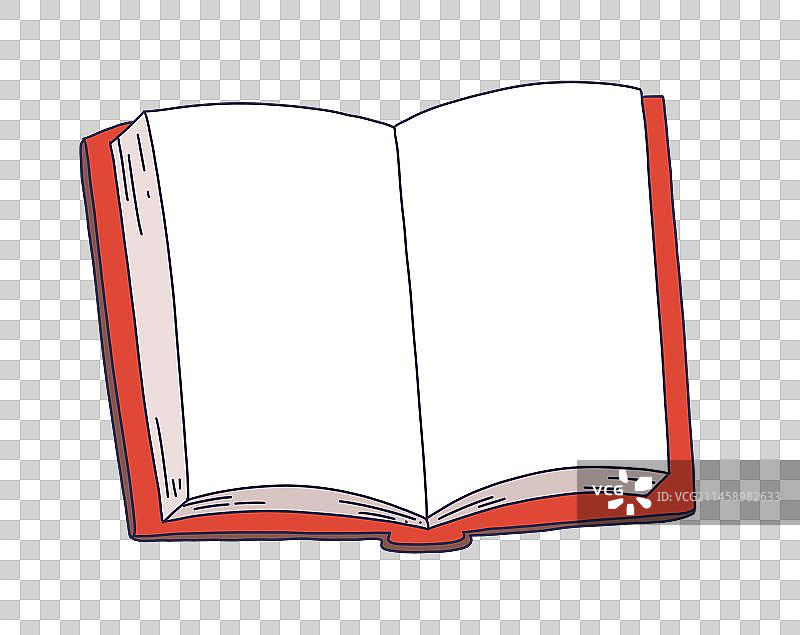 元素：打开的书籍图片素材