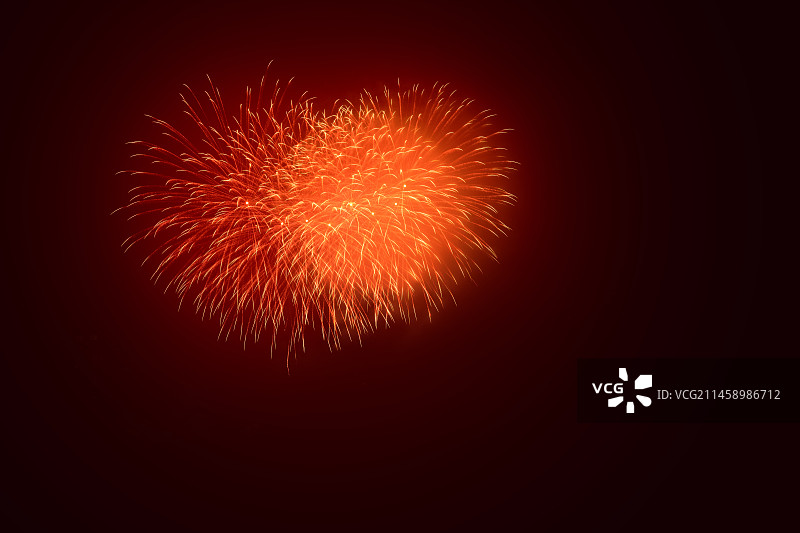 心形烟花图片素材