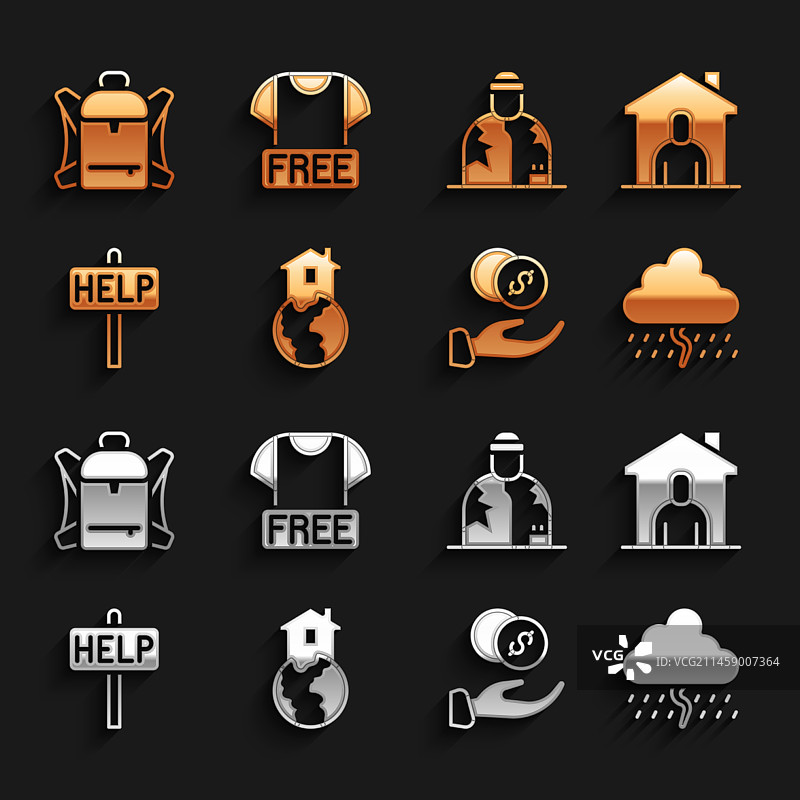 为无家可归者提供遮蔽，雨天云朵图片素材