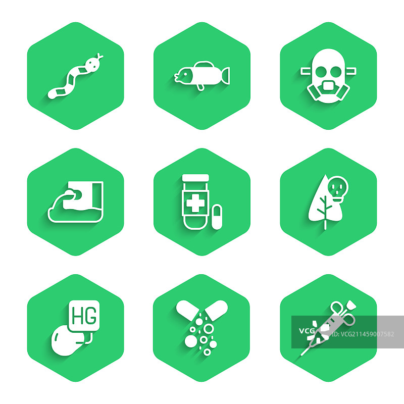 解毒剂、毒药丸、注射器、花滴图片素材