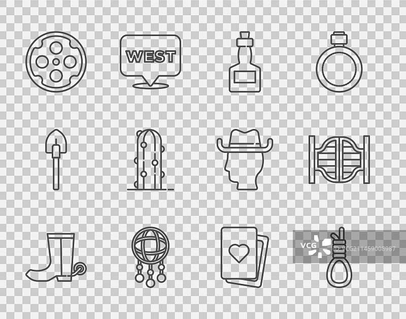 牛仔靴、绞索、绳套和悬挂图片素材