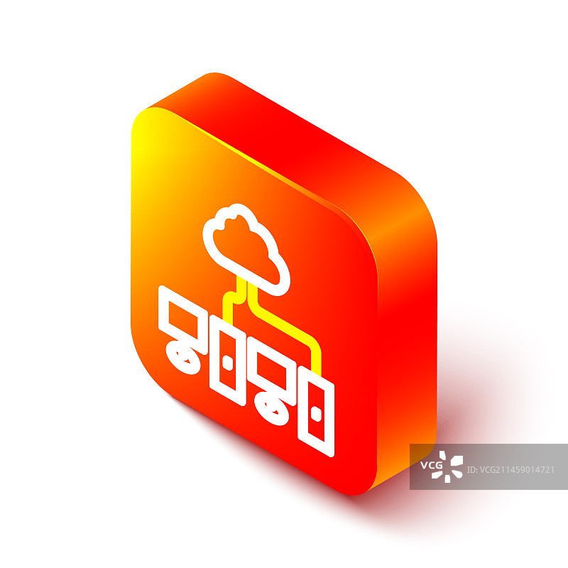 2.5D线条计算机网络图标图片素材