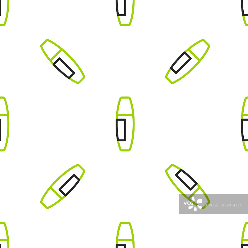 线条睫毛膏刷子图标无缝图案图片素材