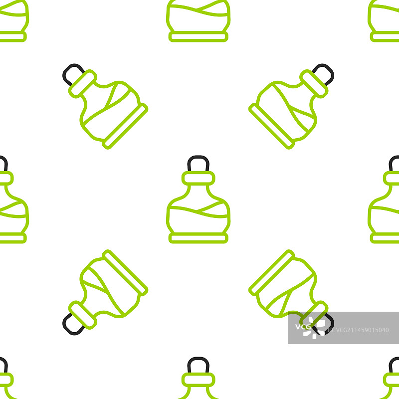 药水瓶图标无缝线条图片素材