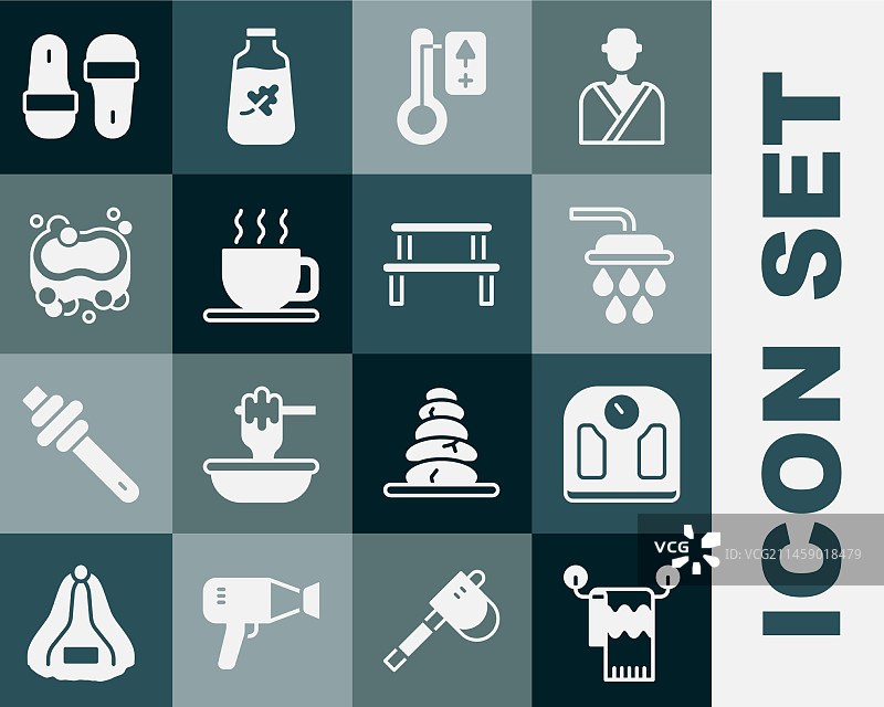 毛巾架浴室秤淋浴素材图片素材