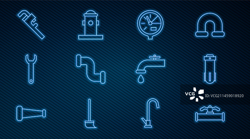 管道阀门净水器工业生产线图片素材