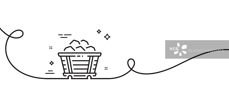 煤车线型图标矿车标志图片素材