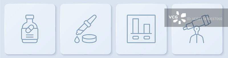 药瓶药丸和图表图片素材