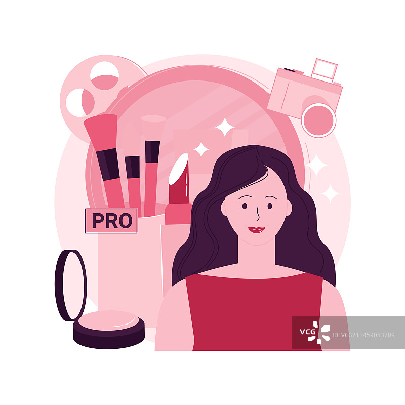 专业化妆抽象概念图片素材