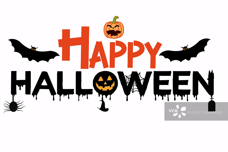 万圣节文字banner图片素材