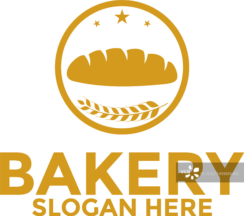 面包Logo图标：烘焙坊Logo设计模板图片素材