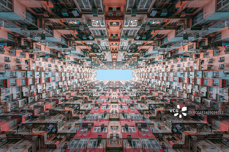 香港怪兽大厦鲗鱼涌图片素材